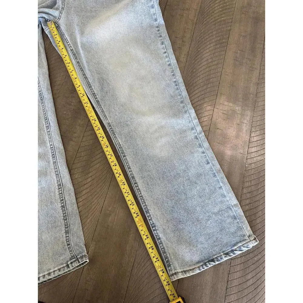 FRYE High Rise Straight Leg Light Wash Denim Jeans Women’s size 14/32 - Picture 10 of 15